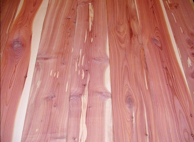 Aromatic Cedar Siding (Eastern Red Cedar) for Closet Lining and Small Woodworking Projects - Option for Rough Cut or Planed and Squared