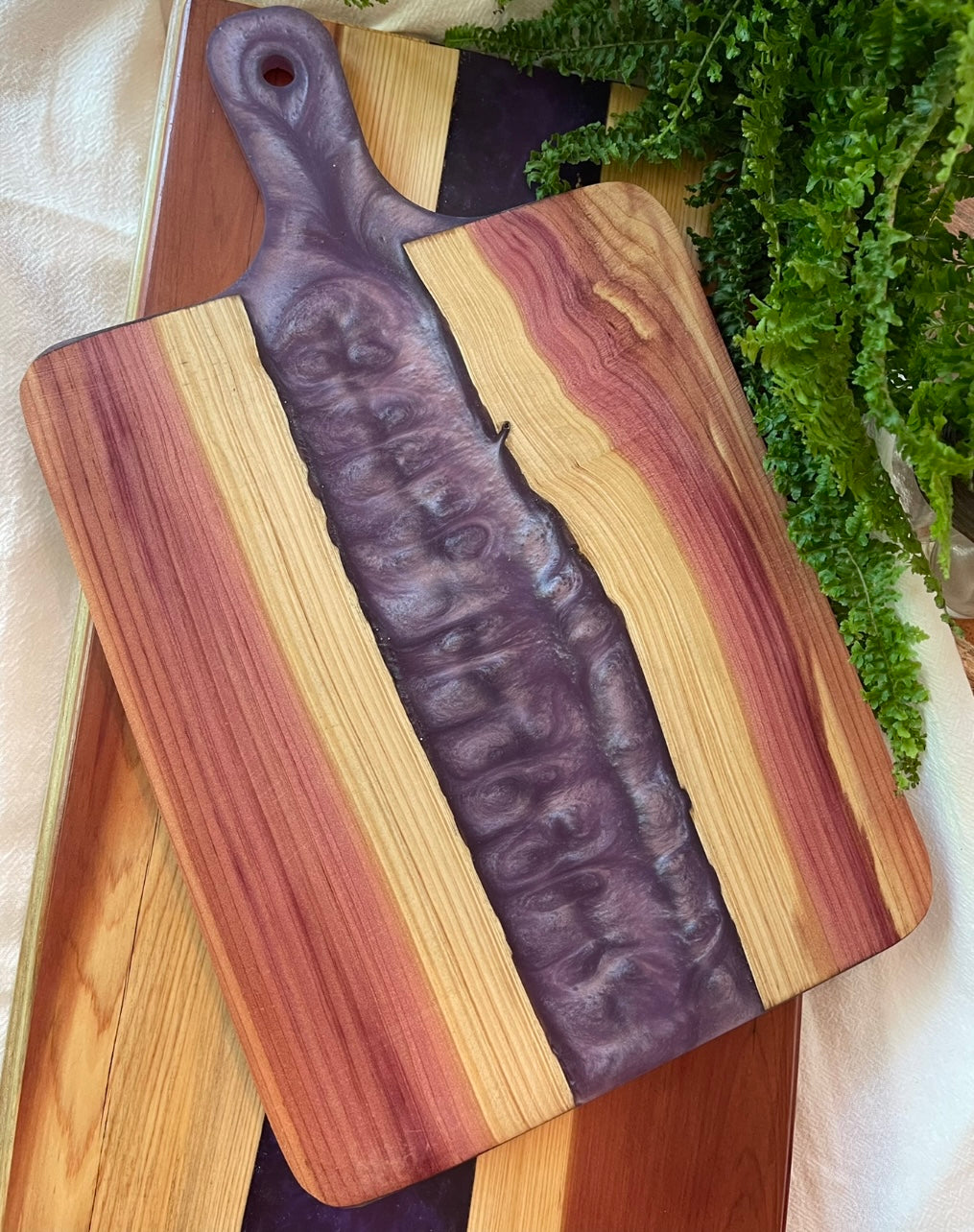Red Cedar Epoxied Charcuterie Board Set