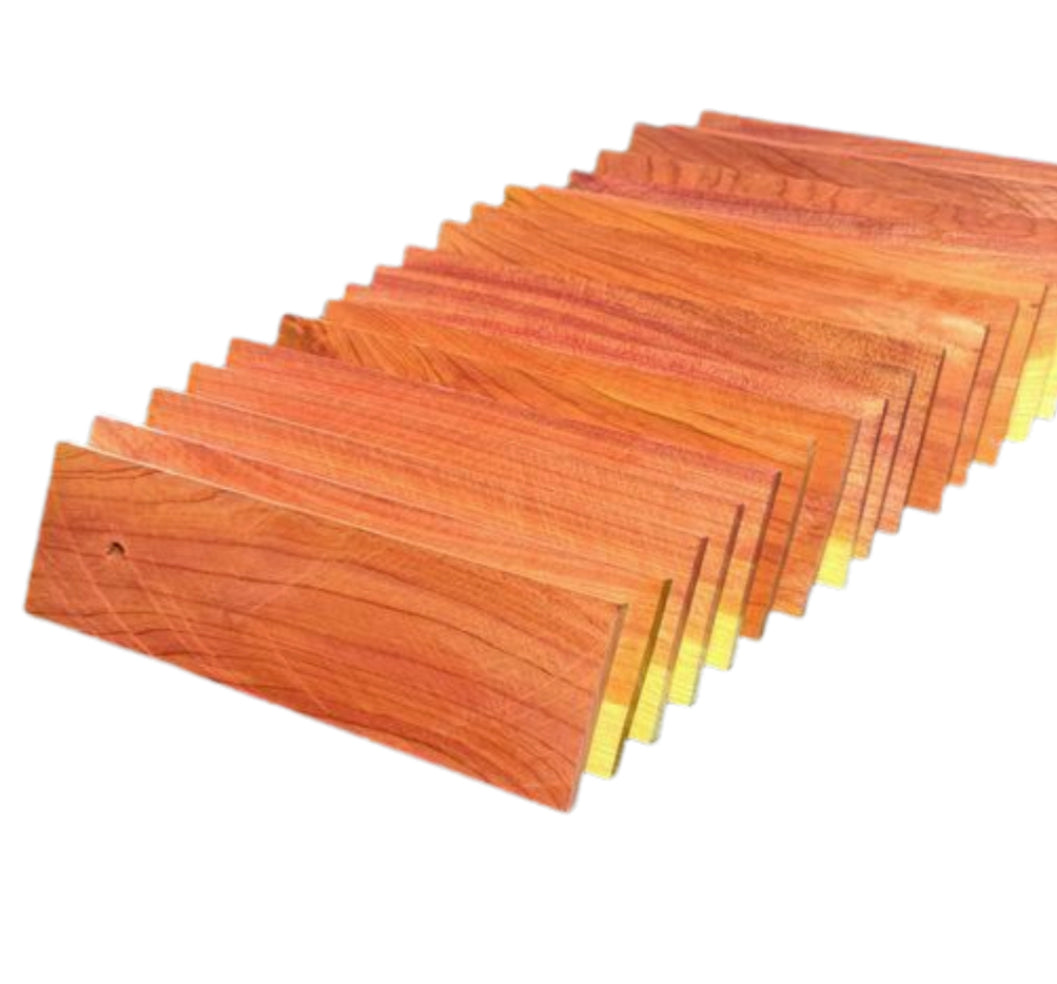 Aromatic Cedar Block Hang-Ups for Closets, Cars, Bathrooms, Pantries and Bedrooms to Air Freshen and Deodorize - Natural Moth Ball Alternative