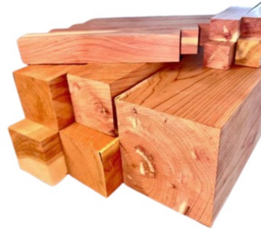 Eastern Red Cedar (Aromatic Cedar) Lathe Turning Blanks - Select from Various Sizes
